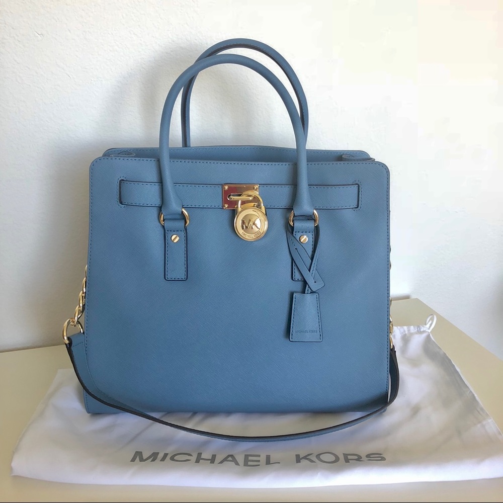 👜WEEKEND SALE👜 MK Hamilton Bag extra large soft blue
